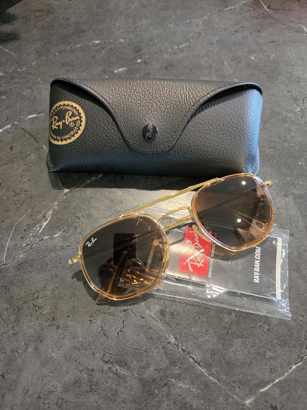 Ray-Ban Marshalls II Brown Gradient Aviator Sunglasses